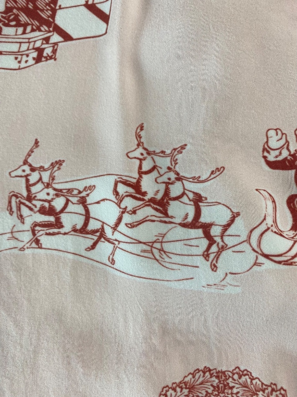 Katie Kime Holiday Toile Pajama Shorts Set Size M - Picture 5 of 10
